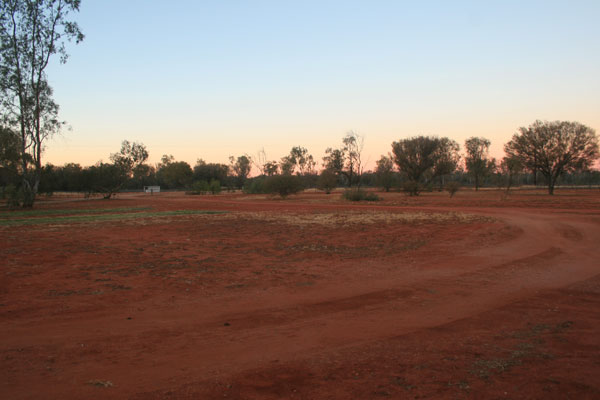 Early morning view from my office in Alice Springs